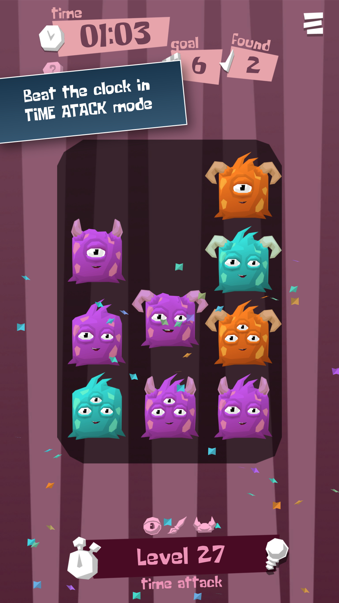 Monster Set Go! - Beat the clock in TIME ATTACK mode