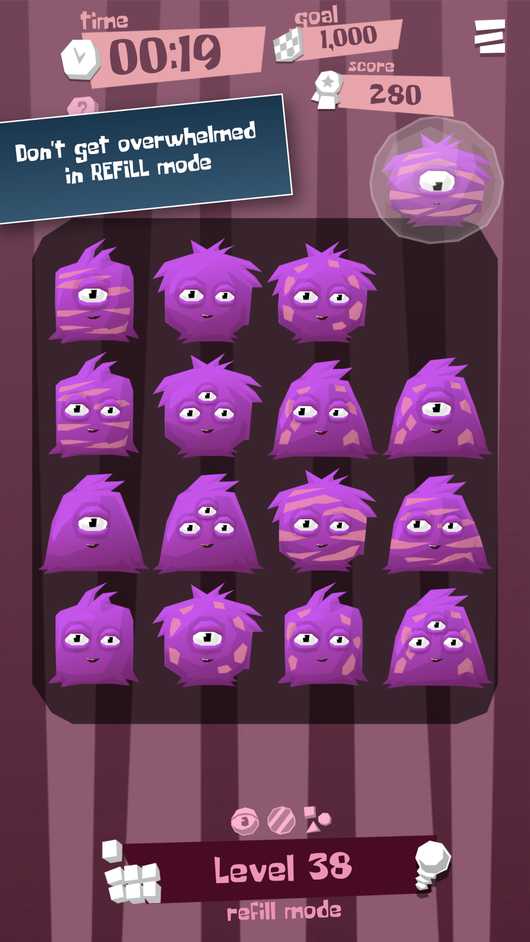 Monster Set Go! - Don't get overwhelmed in REFILL mode